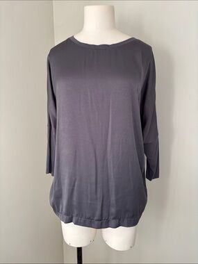 Jacob Slate Grey Dolman Sleeve Round Neck 3/4 Sleeve Shirt Sz L
